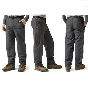 NWT Craghoppers Classic Kiwi Cargo Trousers‎ Pants Sz 36 Short - Gray (Elephant)